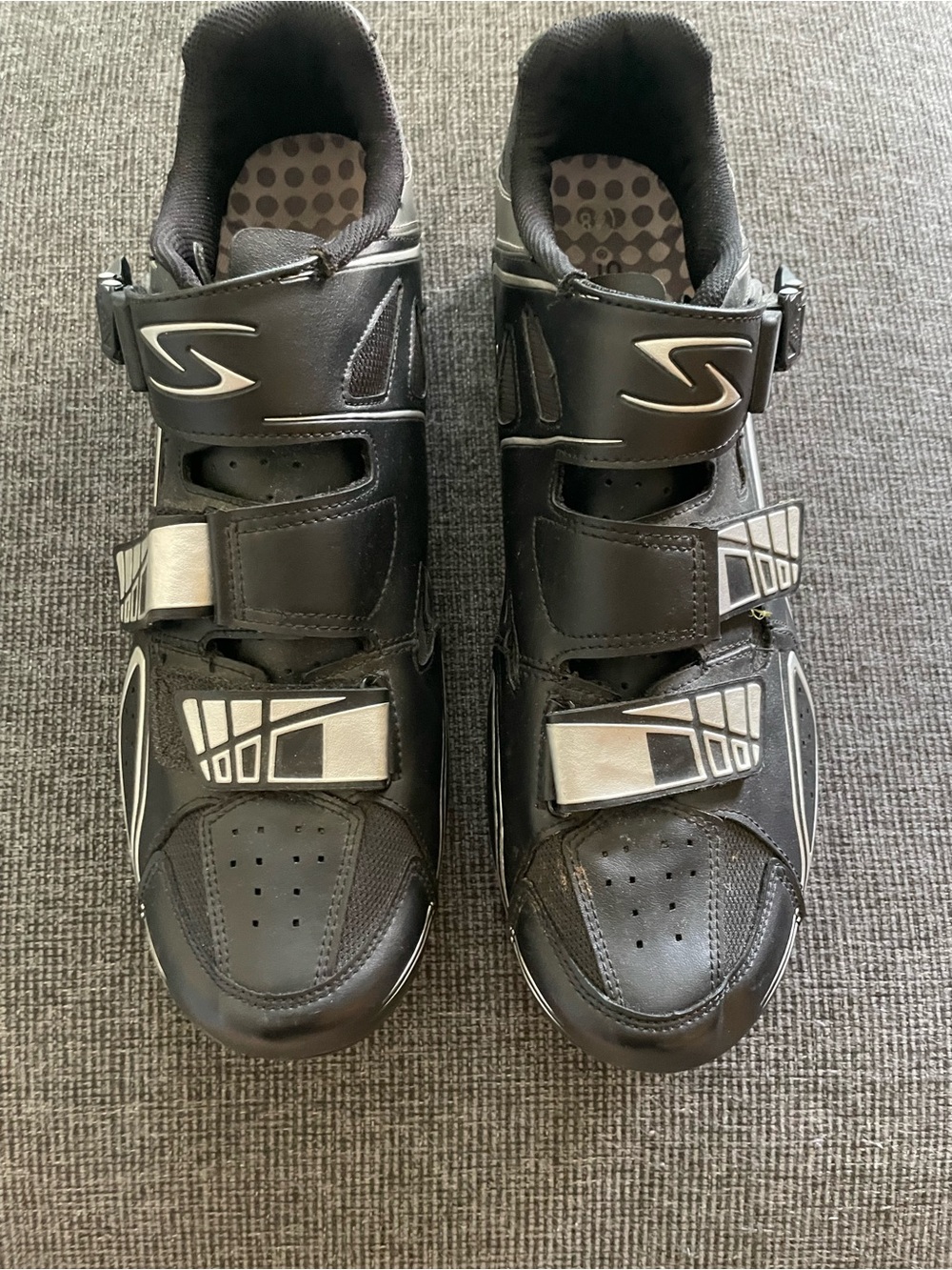 Mens Serra’s Podium Road Cycling Shoes Black Size 14